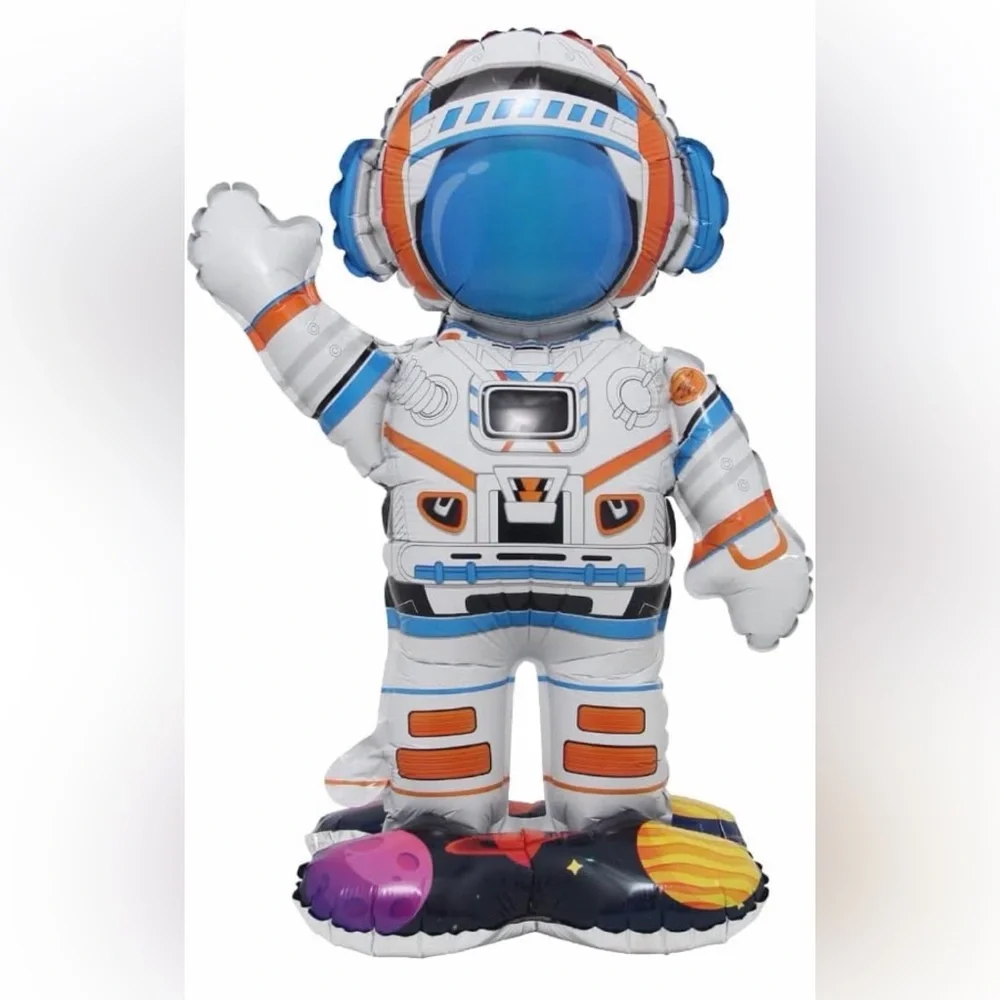 Inflatable Spaceman Astronaut Balloons Base Standing Foil Balloon Boys Space 20 - Picture 2 of 6